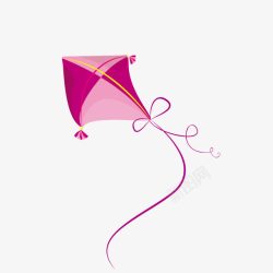 粉色卡通的风筝矢量图素材