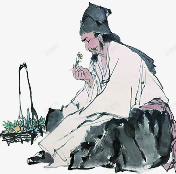 水墨风格养生png免抠素材_88icon https://88icon.com 养生图片 水墨 风格