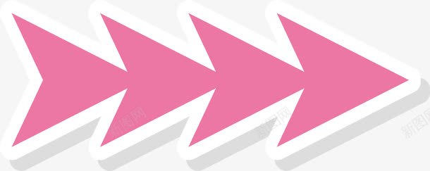 条纹粉色粉色向右进度箭头图标图标