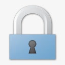 锁蓝色锁定安全锡耶纳图标图标
