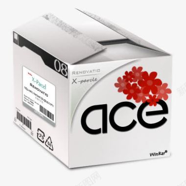 ace白色箱子图标图标