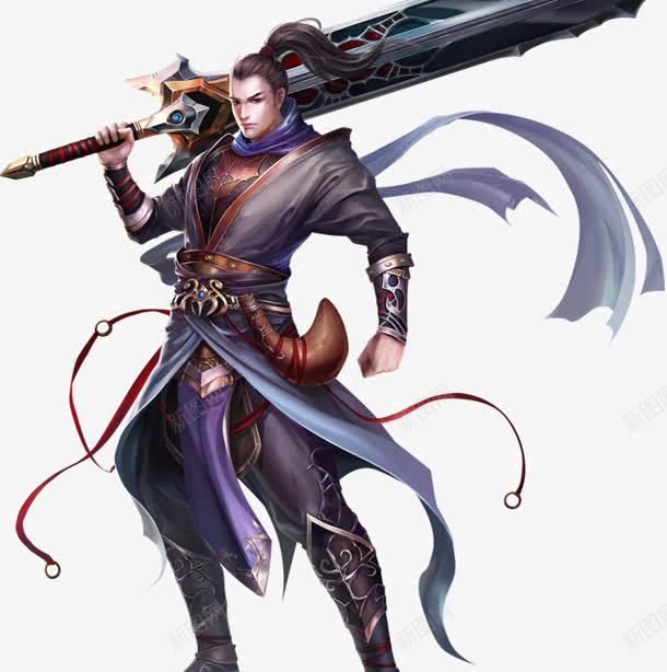 手绘大剑战士png免抠素材_88icon https://88icon.com 战士 手绘