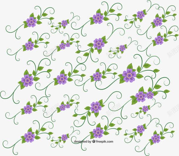 紫色花朵背景png免抠素材_88icon https://88icon.com 免抠PNG 植物 紫色 背景 花朵 边框纹理 鲜花