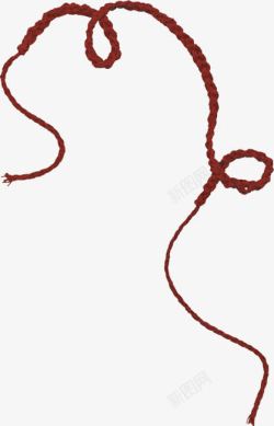 红色绳索装饰素材