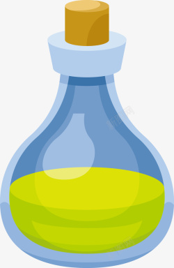一瓶绿色药水矢量图素材