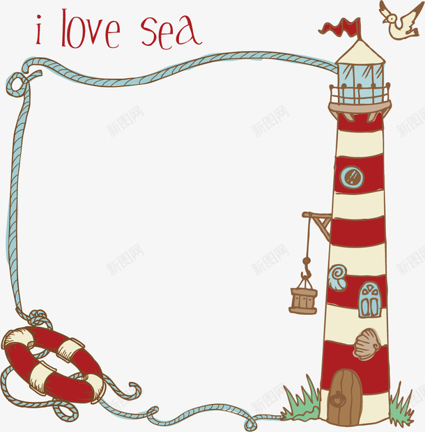 夏日风情矢量图ai免抠素材_88icon https://88icon.com 夏天 游泳 边框 矢量图