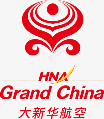 中国航天企业logo标志大新华航空logo矢量图图标图标