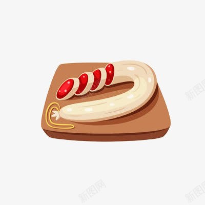 美食png免抠素材_88icon https://88icon.com 卡通 可爱 手绘 粉色 美食 香肠