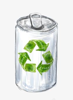 手绘易拉罐素材