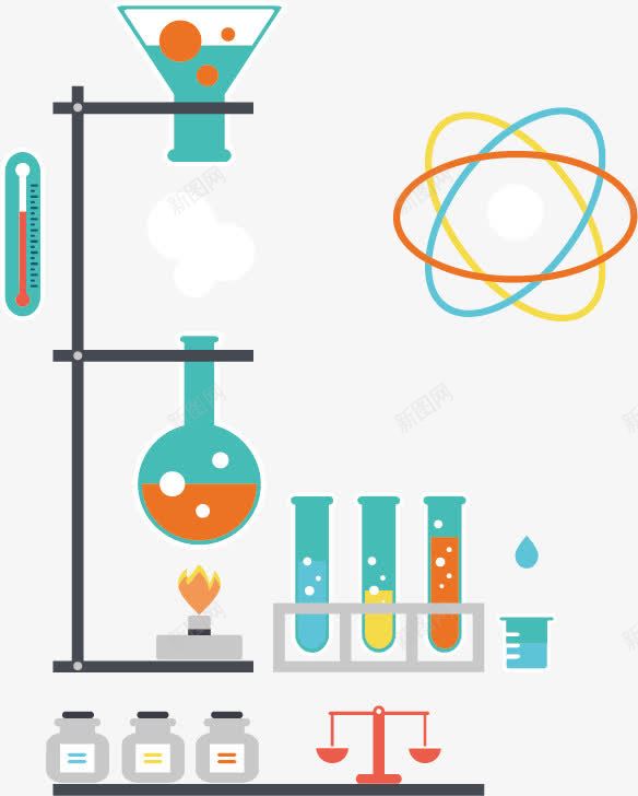 化学药品png免抠素材_88icon https://88icon.com 气温表 试瓶 试管 酒精灯 风雨气温图