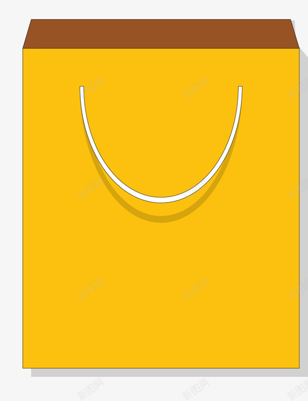 黄色立体手提购物袋png免抠素材_88icon https://88icon.com 环保袋子 矢量环保购物袋 立体的购物袋 袋子 购物袋 黄色 黄色手提袋