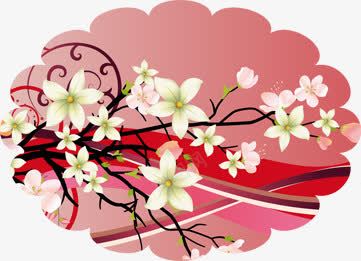 白花朵花底板png免抠素材_88icon https://88icon.com PNG 制图 椭圆形 花底板