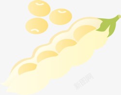 黄豆效果元素矢量图素材