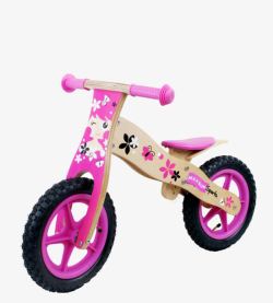 小型便捷儿童自行车粉色儿童自行车高清图片