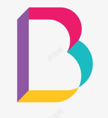 创意logo字母B图标图标