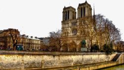 法国巴黎圣母院素材
