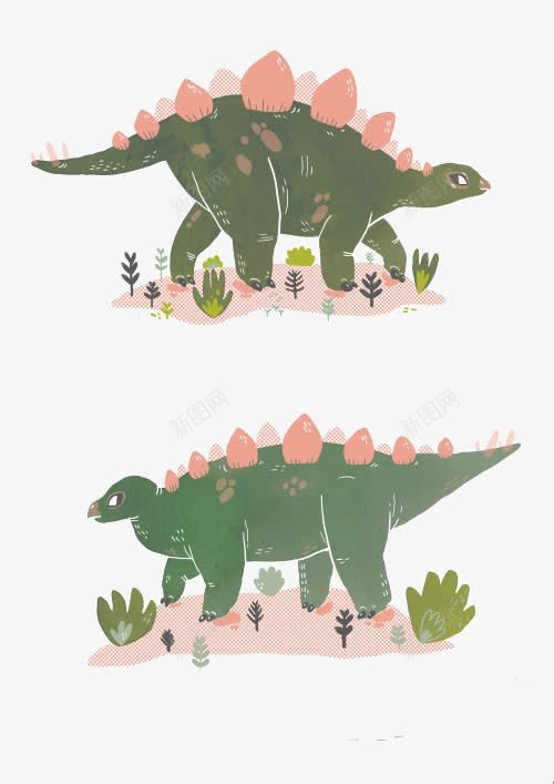 剑龙png免抠素材_88icon https://88icon.com 动物 卡通恐龙 怪兽 手绘恐龙