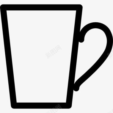 食品促销背景咖啡杯图标图标