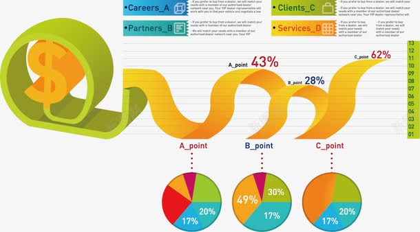 ppt图表png免抠素材_88icon https://88icon.com ppt元素 商务 图表 金融 饼形图