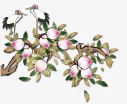 旺盛的桃树素材