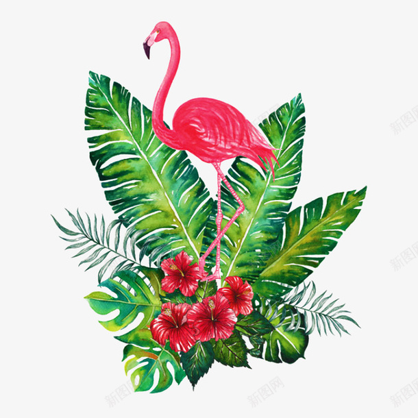 绿植和鲜花png免抠素材_88icon https://88icon.com 树叶 矢量装饰 绿植 装饰 装饰画 鲜花