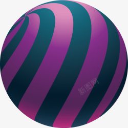 科技立体球扁平化立体球素材