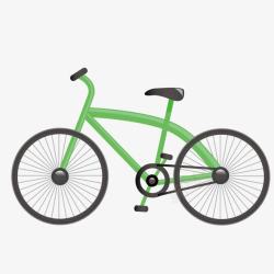 绿色自行车单车素材