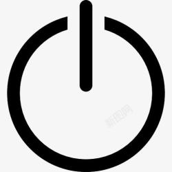 通用接口的对象电源按钮标志图标高清图片