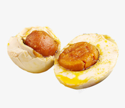 黄色咸鸭蛋出油蛋黄素材