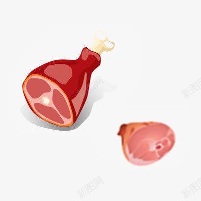 鸡腿psd免抠素材_88icon https://88icon.com 猪肉 装饰 食品 鸡腿