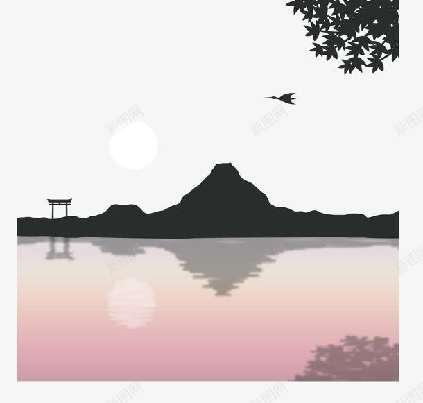 富士山山脉png免抠素材_88icon https://88icon.com 富士山 山脉 美丽的富士山 背景 鸟