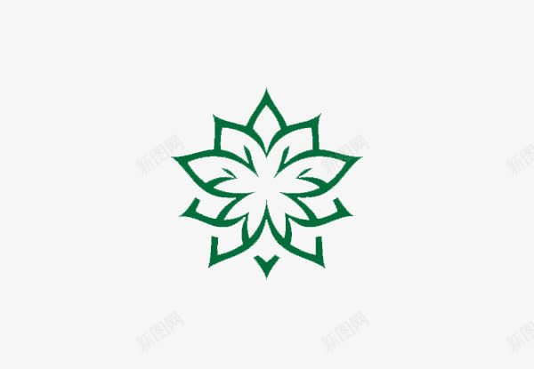 花型png免抠素材_88icon https://88icon.com 标志 绿色 花瓣