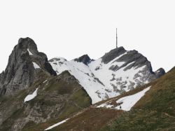 阿尔卑斯山徒步登山三素材