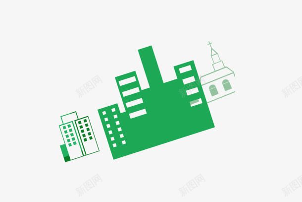 卡通城市建筑png免抠素材_88icon https://88icon.com 卡通 建筑 房子 房屋 淘宝元素 电商 背景装饰