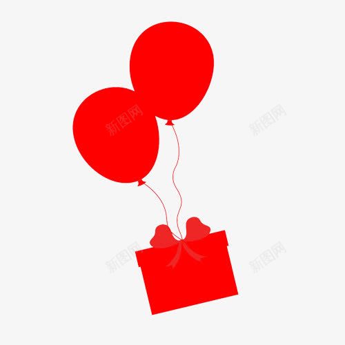 大红色气球礼物png免抠素材_88icon https://88icon.com 520 520气球 中国风 喜庆 大红色 气球 礼物 节日