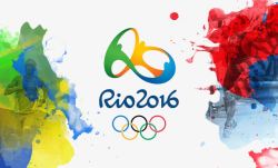 里约奥运水彩背景素材