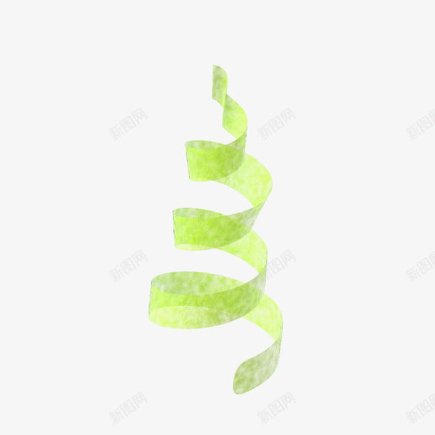 卡通彩带装饰png免抠素材_88icon https://88icon.com 促销装饰 卡通 彩带 手绘 线条 绿色彩带 节日促销装饰