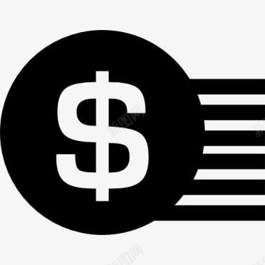 符号钱硬币美元图标图标