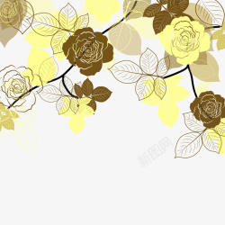 玫瑰底纹素材