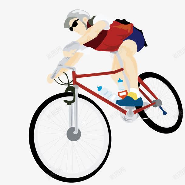 骑山地自行车的运动员png免抠素材_88icon https://88icon.com 山地自行车 自行车 运动员