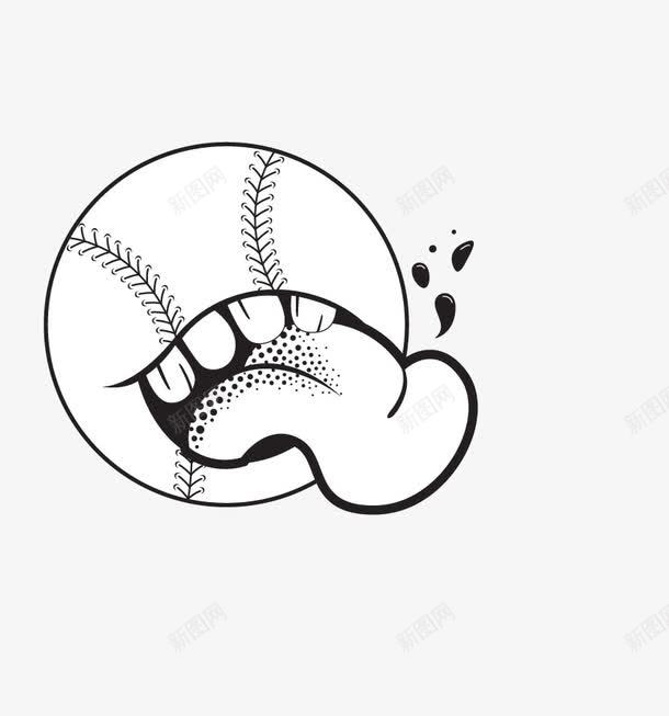 卡通棒球png免抠素材_88icon https://88icon.com 卡通 手绘 棒球