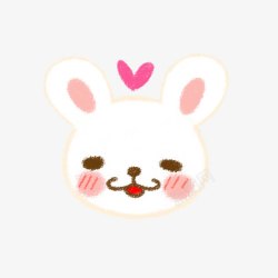 手绘可爱小兔素材
