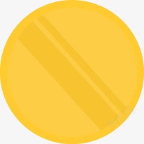 黄色圆形新手福利素材