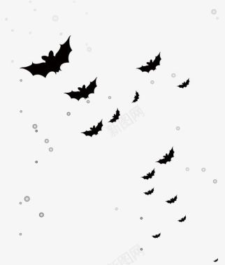 黑五素材黑蝙蝠图标图标