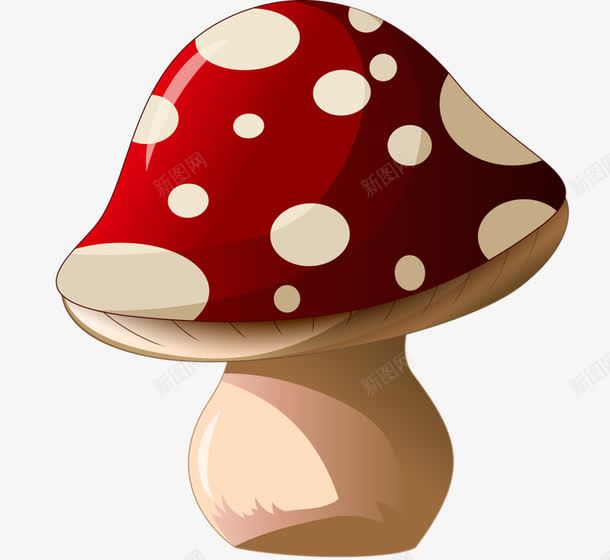 雨季的蘑菇png免抠素材_88icon https://88icon.com 卡通 菌类 蘑菇 雨季
