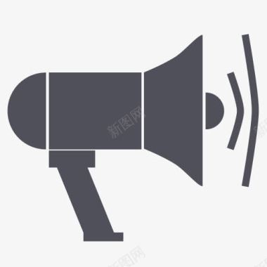 megaphone博客博客扩音器后扬声器灰色应用图标图标