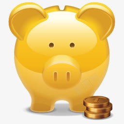 猪钱罐储蓄猪钱或应用图标图标