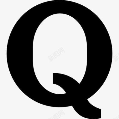 标准字视频Quora大标志图标图标