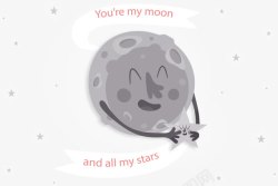 灰色月球行星素材