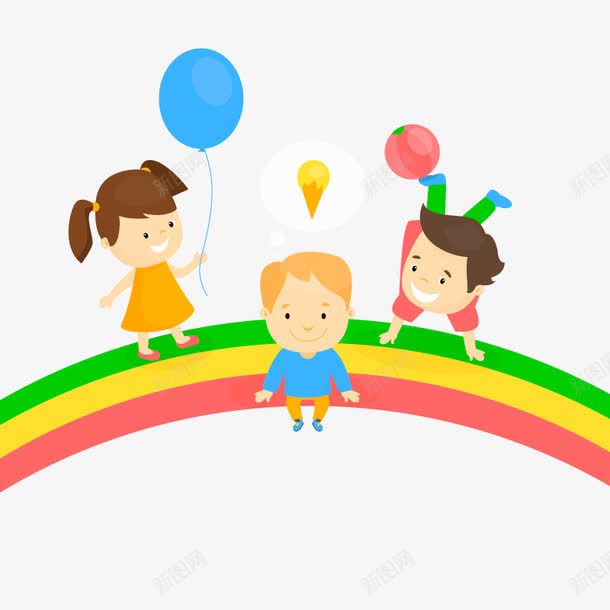 彩虹桥png免抠素材_88icon https://88icon.com 儿童乐园 高清
